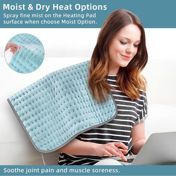 BRAND NEW! Heating Pad for Back, Neck and Shoulder Pain Relief - Picture 4 of 16